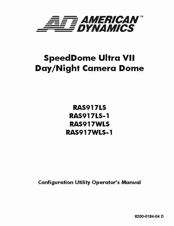 American Dynamics Security Camera RAS917WLS-1-page_pdf